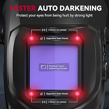 Villagedoor × CAPTAINS HELM　#SUN-GUARD ARCCAPTAIN Welding Helmet Auto Darkening, 3.94